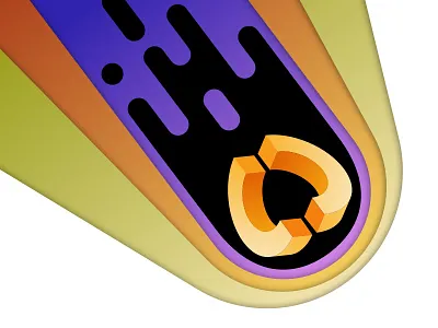Double Comet comet isometric layer
