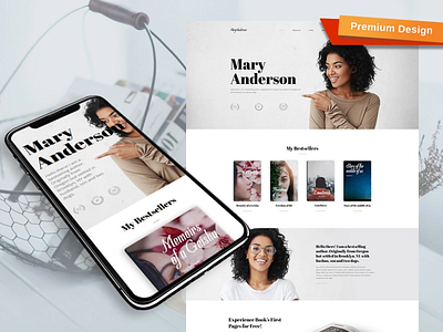 Books Premium Template design for website mobile website design web design website design website template