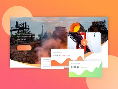 Aumera web candy flame gradient inspiration light shadow ui ux website yellow