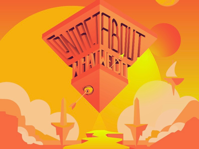 Nav pyramid navigation typography ui vector