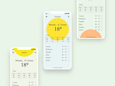 Weather2 ui，colors，app
