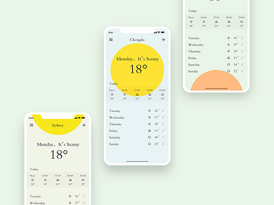 Weather2 ui，colors，app