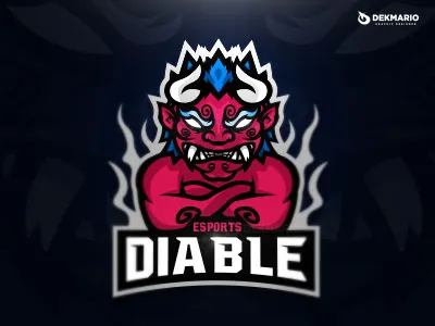 Diable Esports branding design esports evil gaming identity inka logo logotype mascot sport sports