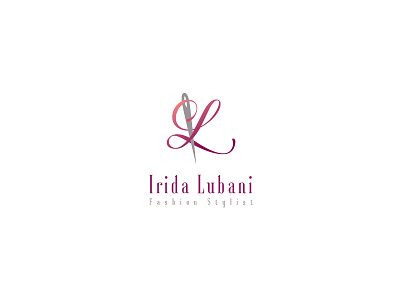 Fashion Stylist Logo branding fashion logo needle stylist thread