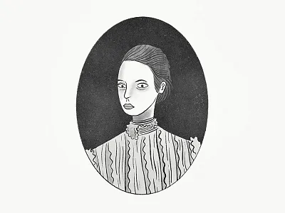 Fly Rod Crosby flyfish illustration maine texture victorian vintage women