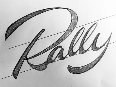 Rally handlettering lettering logo logodesign script sign type typography
