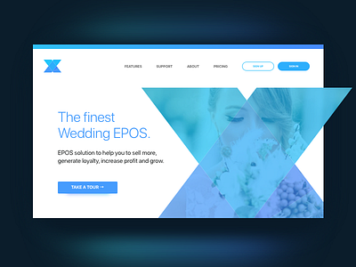 Landing Page UI Task 003 desktop epos landing page landing screen marketing ui wedding