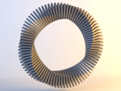 Kinetic Love 1 3d 3dart design