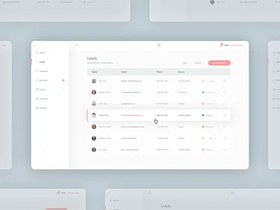 CRM for Marketing Automation automation crm customer dashboard leads marketing sales web app