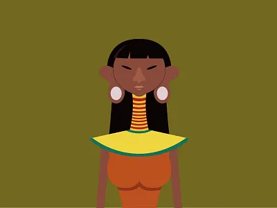Tribal Women adobeillustrator characterbuilding illustration