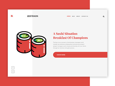 ZEYTOON 2 design orang sushi ui ux web