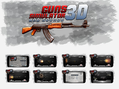 Gun Simulator and Sounds 3d game games graphics gun sounds