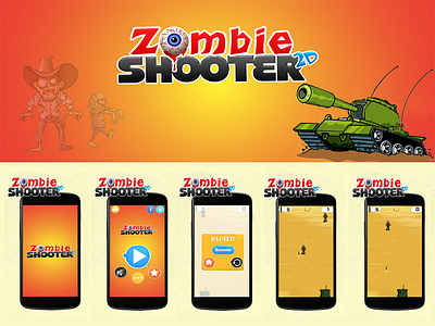 Zombie Shooter 2D 2d game graphics