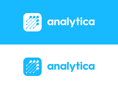 analytica analytics branding for sale identity logo