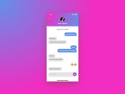Daily UI 013 - Direct Messaging 013 challenge chat daily daily ui dailyui design direct dm interface message ui