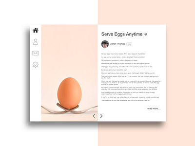 Blog Post blog egg like post ui ux