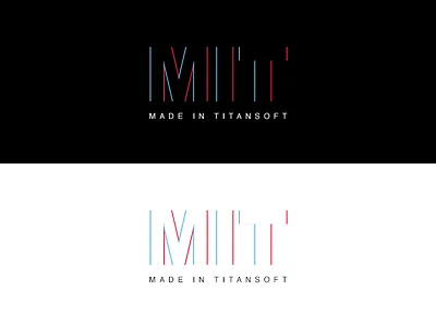 MIT x Made In Titansoft 3d anaglyph effect logo mit