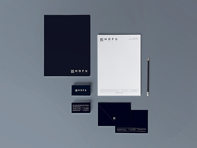 Hofu Tecnologias Starionary brand branding card company identity logo stationery tecnology