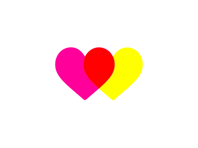 Love hearts (pink & yellow) artmemos bright heart in love love love hearts magenta minimal pink pop pop art simple