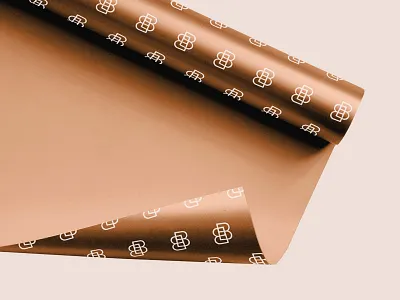 Bare Beauty Wrapping Paper beauty brand paper pattern salon wrapping