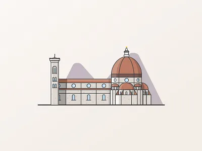 Cathédrale Santa Maria del Fiore illustration monument