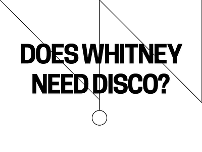 Tender Object cooperhewitt disco line type typography whitney