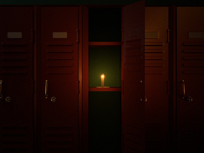 schoollockers render candle flame homework locker police remember school shooting