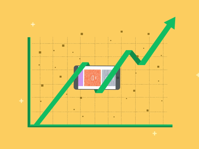 phone chart after effects animation campaign motion shot