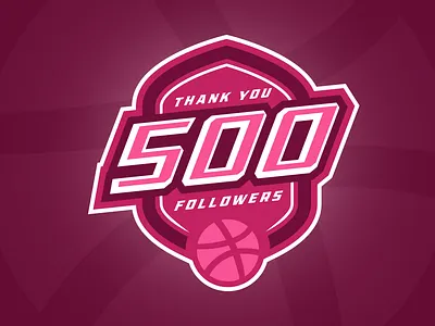 Thanks for 500 Followers <3 adobe illustrator adobe photoshop esports logo logo sports logo