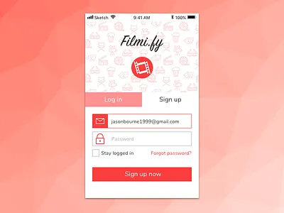 DailyUI #001 - Sign Up 001 dailyui signup sketch ui