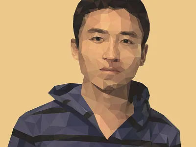 lowpoly self-portrait ai lowpoly
