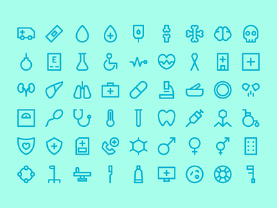 Health Icons health hospital icon icon set iconography icons line signage