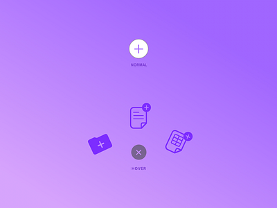 Daily UI #090 add button create dailyui flyout hover new newdoc newfolder newsheet uidesign uxdesign