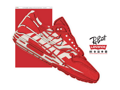 Box Air Max RL fineart footwear lasercut nikeshoe wallart