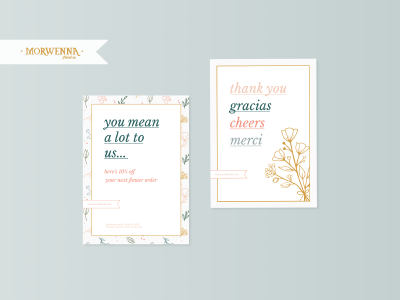 Morwenna Floral Co. Stationary brand brand identity pattern stationary