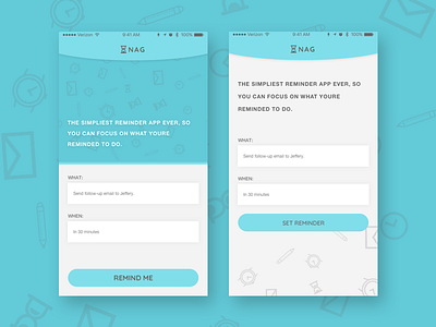 Reminder App - WIP design fun ios reminder app ui ux wip