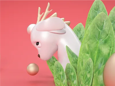 Little Dragon 3d c4d character design cinema 4d