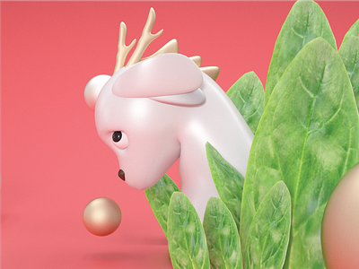 Little Dragon 3d c4d character design cinema 4d