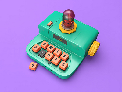 "s" machine 3d c4d，ui，