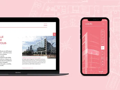 Upp architecture interface mobile real estate responsive web