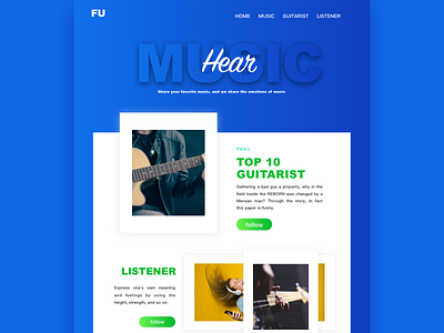 Music blue pc web