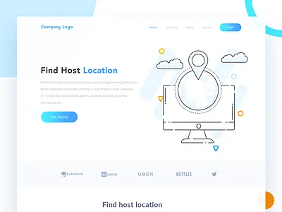 Find Host Location arslan find host illustration landing location mac map page pakistan web world