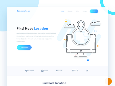 Find Host Location arslan find host illustration landing location mac map page pakistan web world