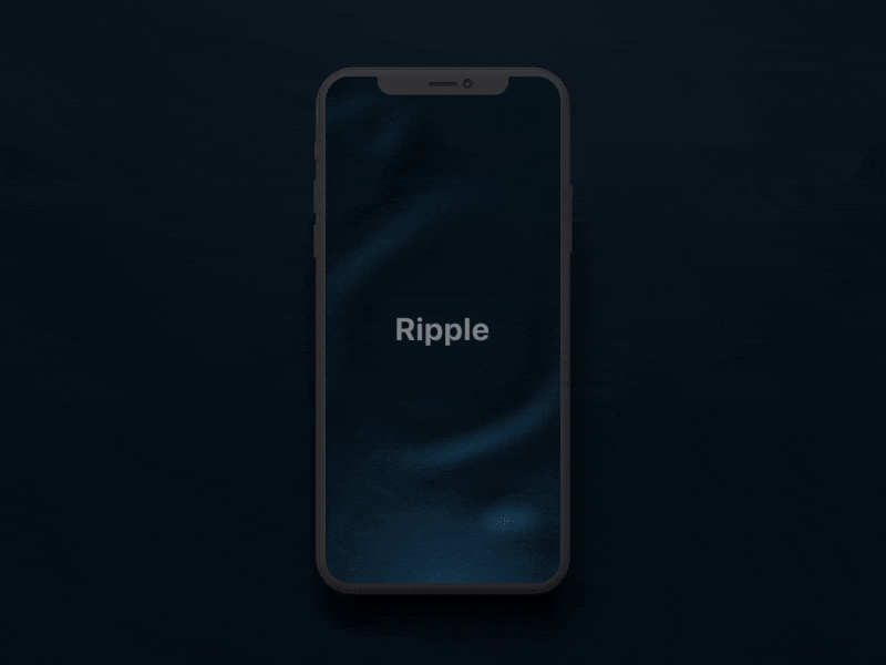 Ripple Splash Screen animation app dailyui interaction iphonex launch screen mobile splash screen start screen ui design ux design