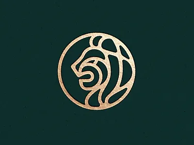 Lion animal head lion logo mark