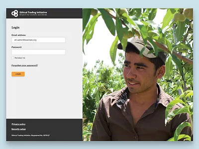 Login Page ethics green grey login responsive sign in log in website