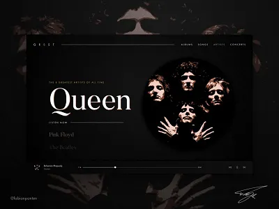 Music Website Design | GR8ST (UI Design in Sketch #06) design gr8st music web design music website design sketch sketch music design ui ui design web design