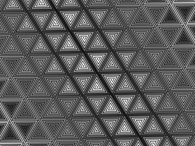 2018 March 26 - Daily Vectors art black and white blend blend tool daily shapes threes triangles vector
