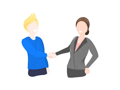 Shaking hands business human illustation job meeting people shakinghands smile