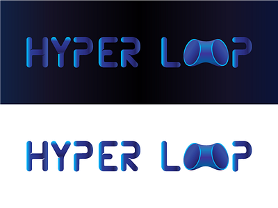 Logo Concept hyper loop logo logo concept